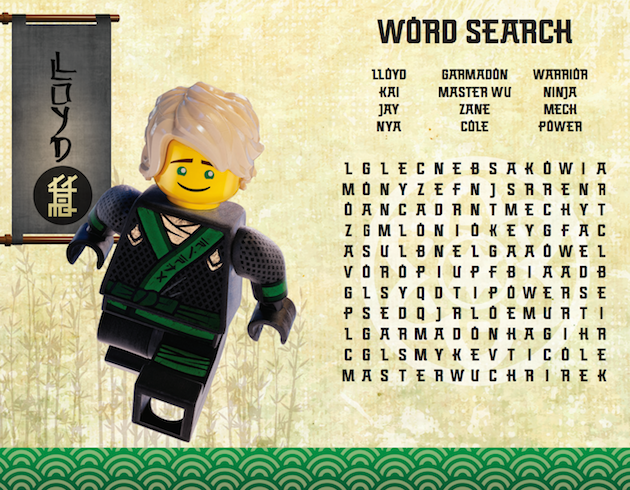 Lego Word Search Printable Printable Word Searches