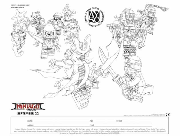 Ninjago Coloring Contest