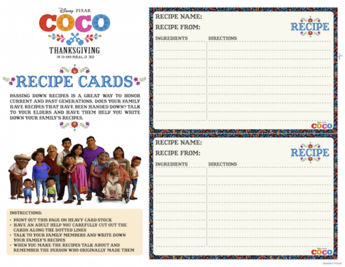 Disney•Pixar’s COCO Printables and Recipes - Giveaway - Rockin Mama™