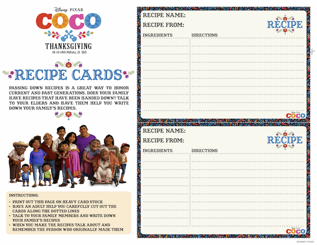 Disney•Pixar’s COCO Printables and Recipes - Giveaway - Rockin Mama™