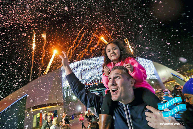 Fireworks at Winter Fest OC