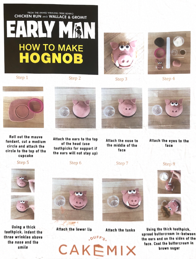 Early Man Hognob Cupcakes