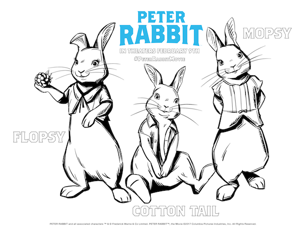 Peter Rabbit Coloring Sheet