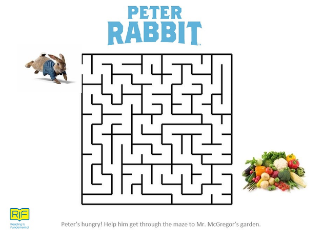 peter rabbit activity spiral