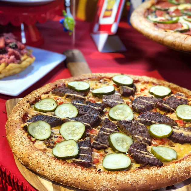 Pixar Fest Cheeseburger Pizza