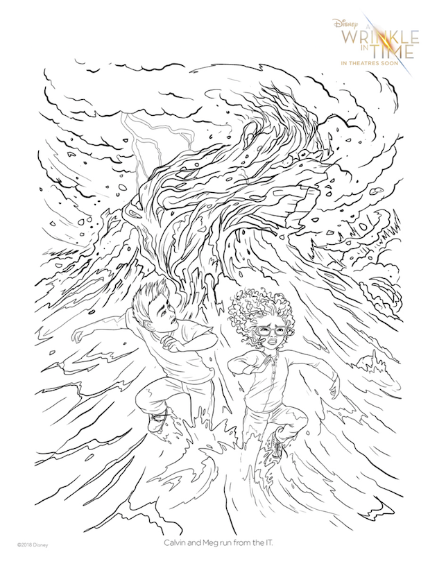 A Wrinkle in Time Coloring Page