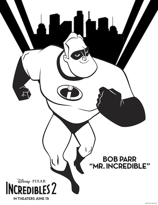 Mr Incredible Coloring Sheet