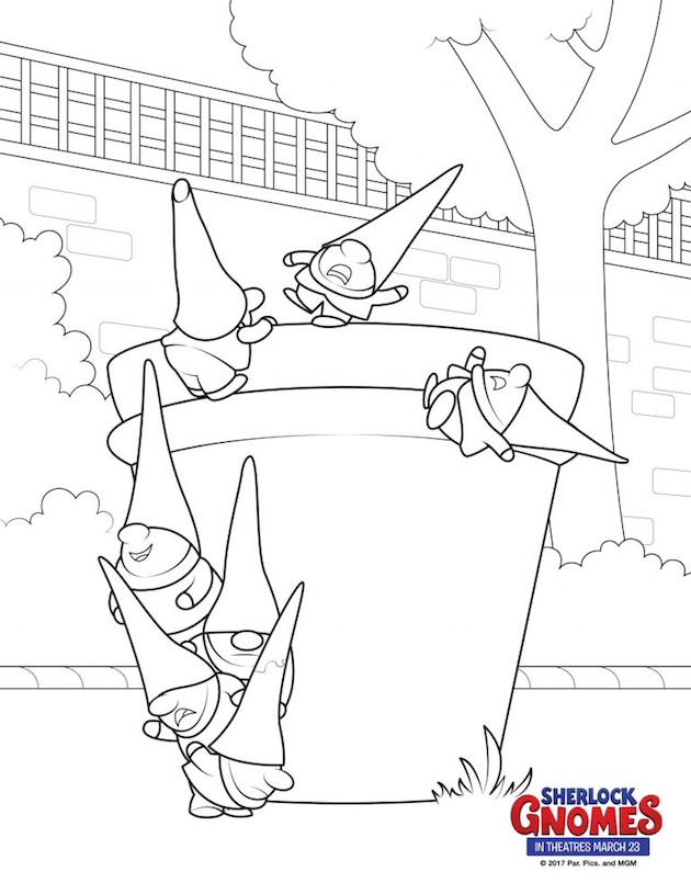 gnomeo and juliet coloring pages