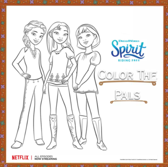 Spirit Riding Free Coloring