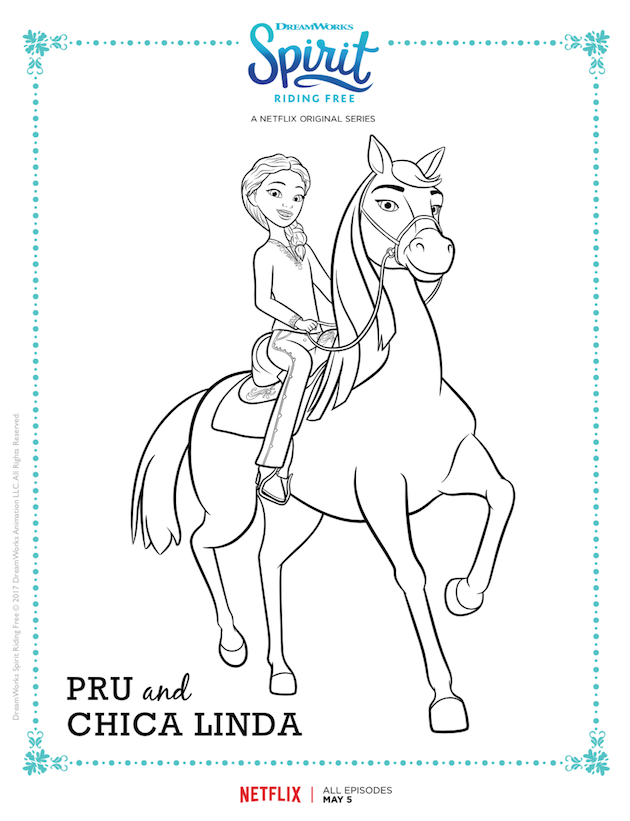 Spirit Riding Free Printable