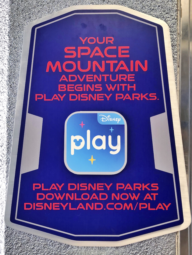 Play Disney Parks App Space Mountain