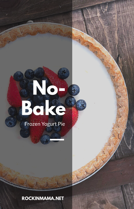 No Bake Frozen Yogurt Pie