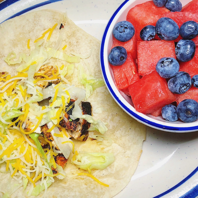 Grilled Chicken Adobada Tacos