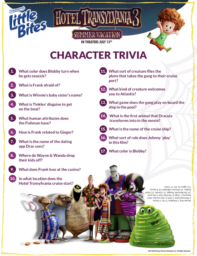 Hotel Transylvania Trivia