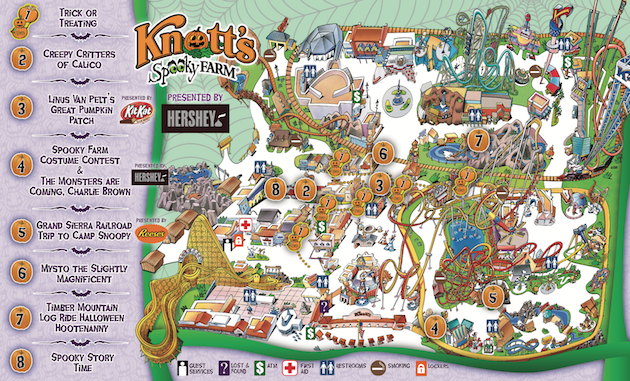 Knotts Spooky Farm Map 2018