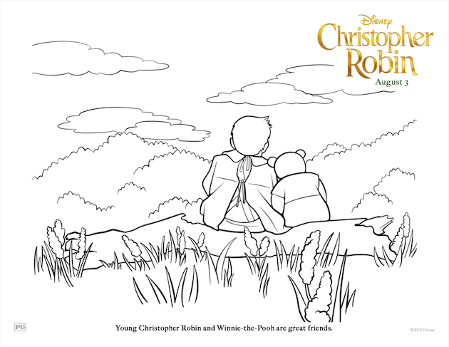 Christopher Robin Coloring Page