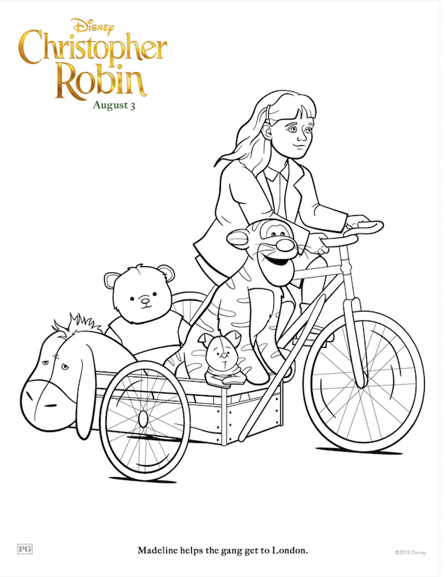 Christopher Robin Coloring Sheet