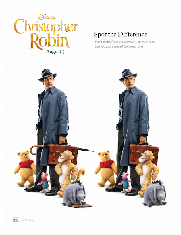 Christopher Robin Spot the Difference