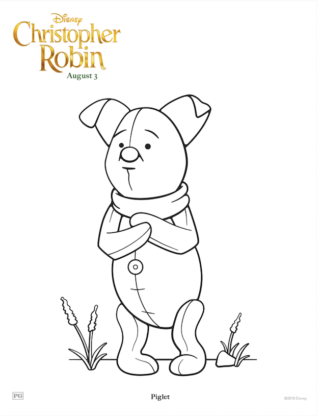 Piglet Coloring Sheet