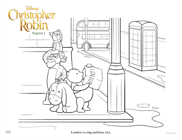 Pooh and Friends Coloring Sheet