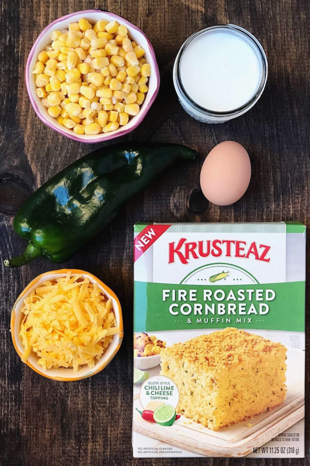 Poblano Stuffed Cornbread Ingredients