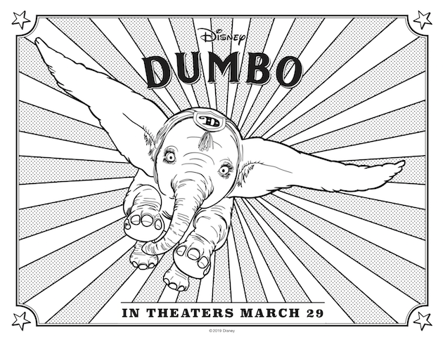 Dumbo Coloring Page