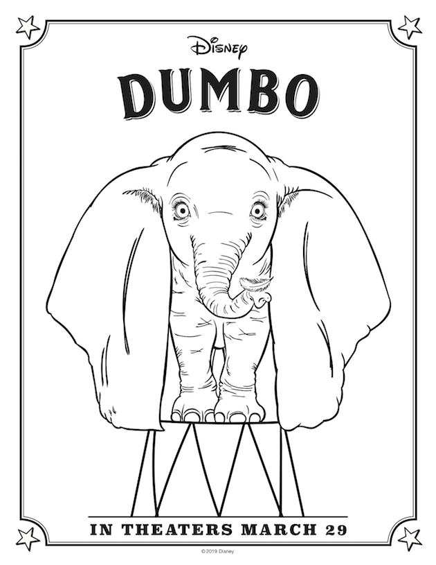 Dumbo Coloring Sheet