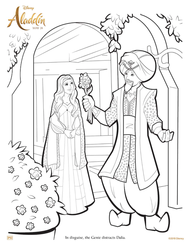 Aladdin Coloring Page