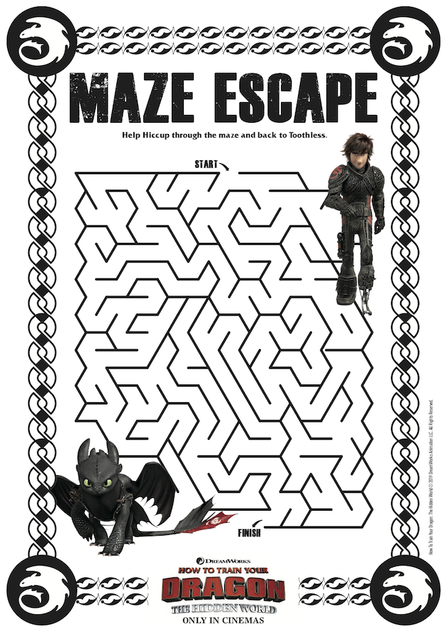 How to Train Your Dragon Maze