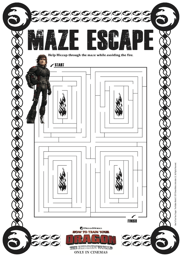 How to Train Your Dragon Maze Escape