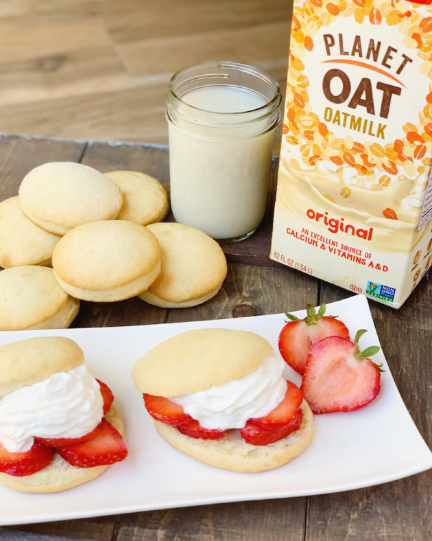 Strawberries and Cream Biscuits