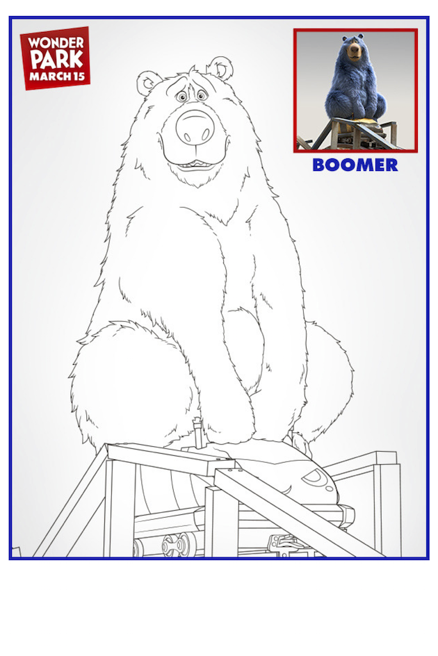 Wonder Park Boomer Coloring Page