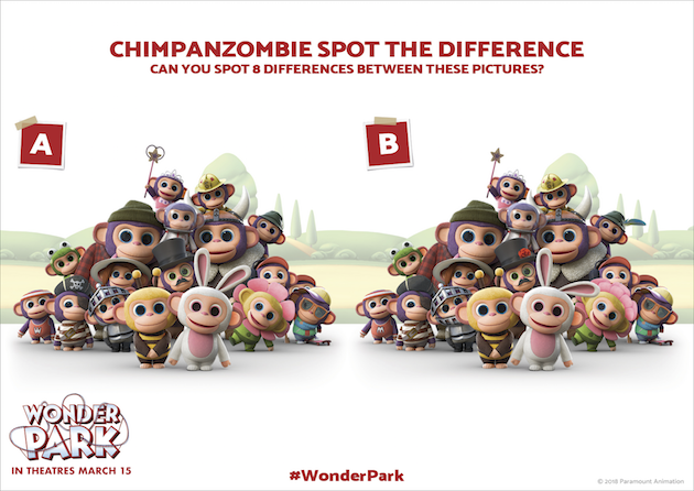 Wonder Park Spot the Difference