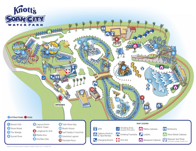 Knotts Soak City Park Map