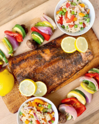 Sugar and Spice Cedar Plank Salmon