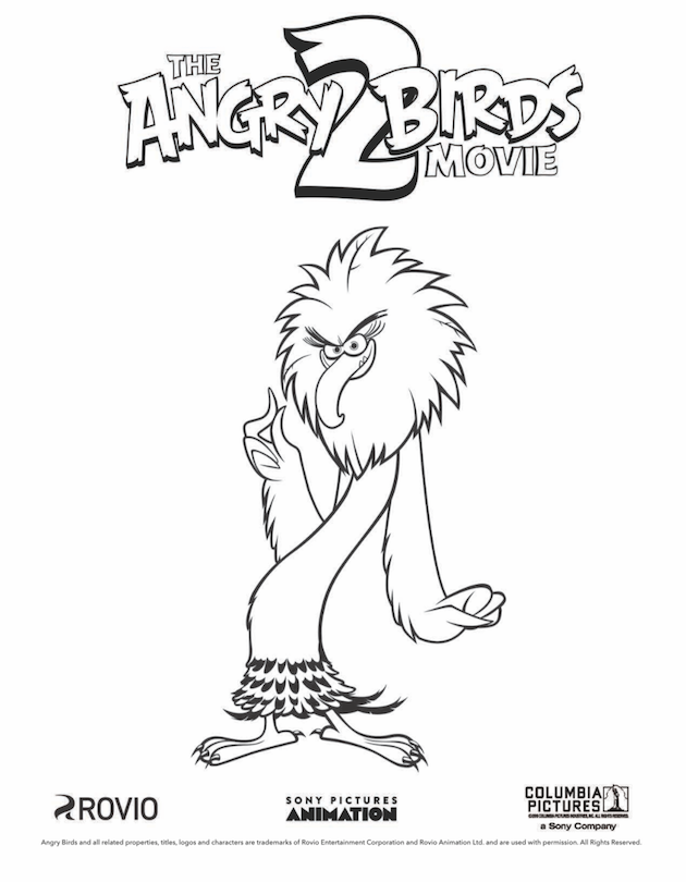 Angry Birds Coloring Sheet