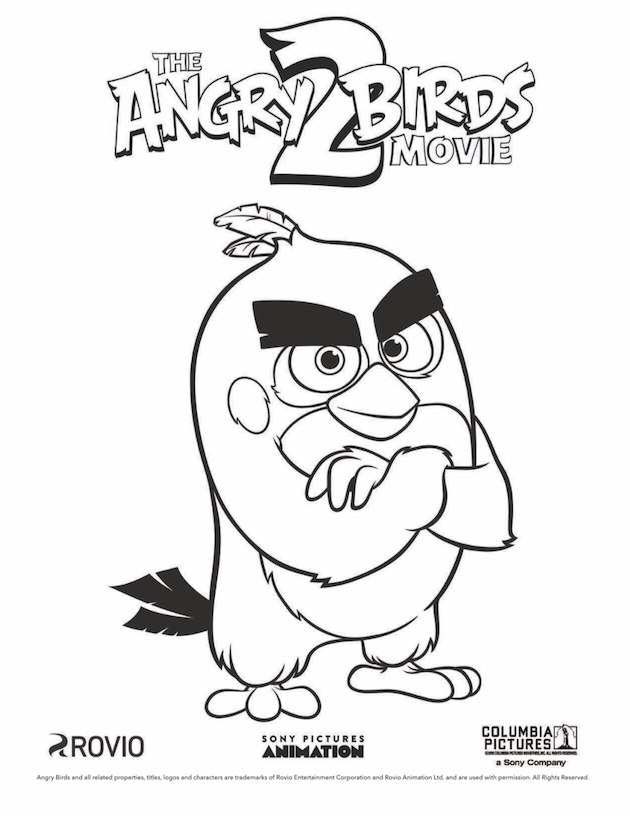 Angry Birds Printable Red