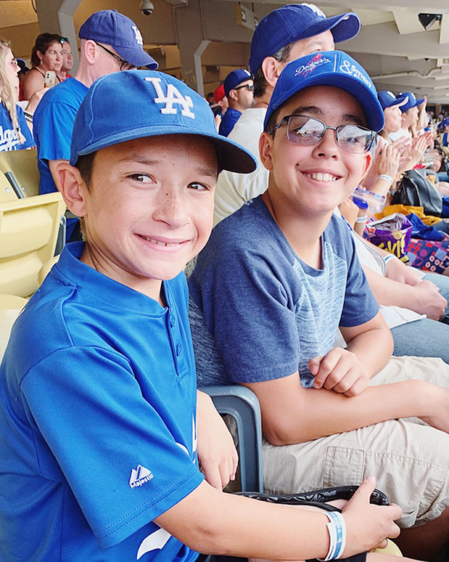 Friends at the Dodgers Game