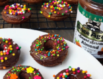 Baked Chocolate Almond Butter Donuts