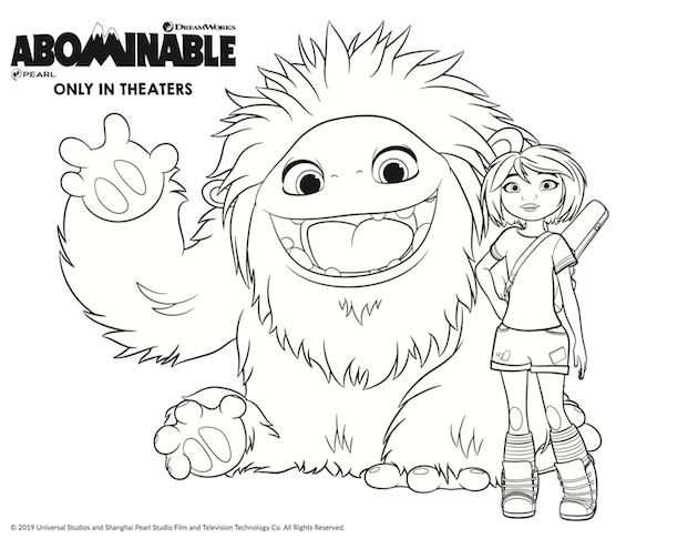 Abominable Coloring Page