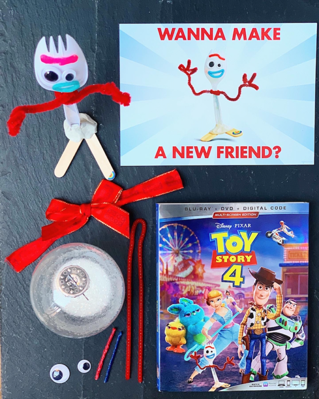 DIY Forky Christmas Ornament Materials