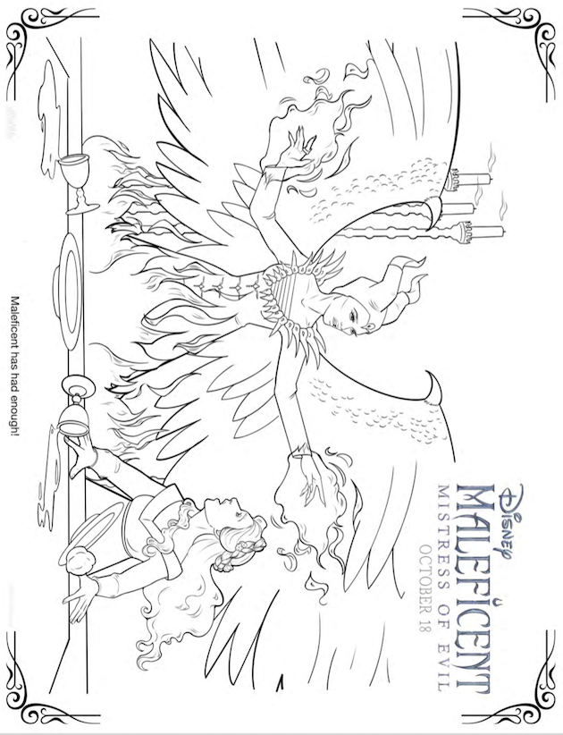 Descendants Maleficent Coloring Page