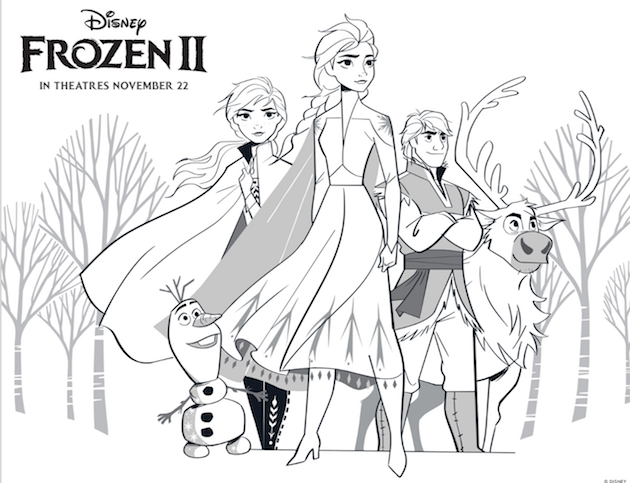 Frozen 2 Coloring Sheet