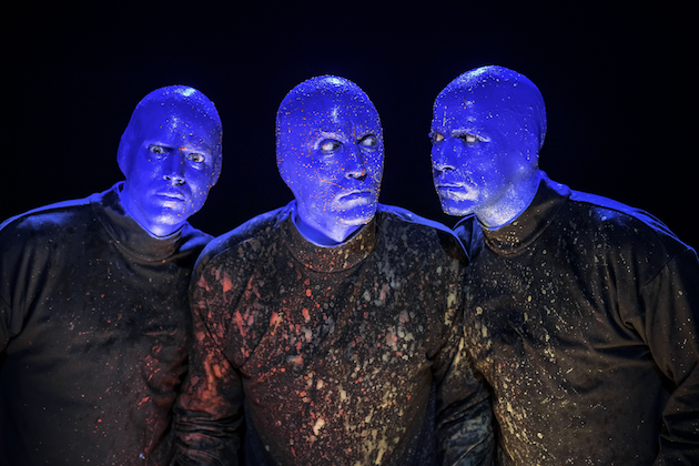 Blue Man Group On Stage