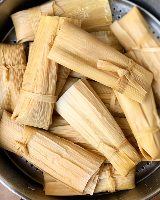 Steaming Tamales