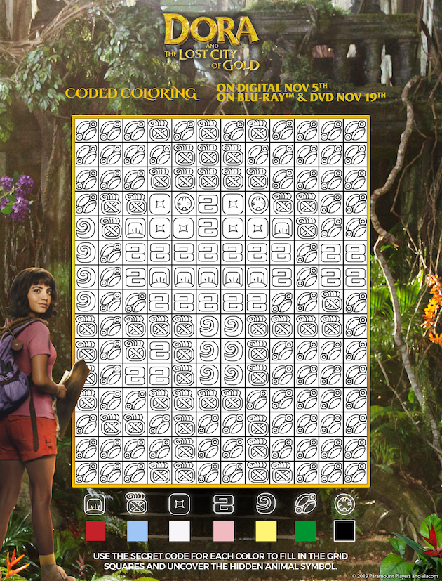 Dora and the Lost City of Gold Printables and Activity Sheets - Rockin ...