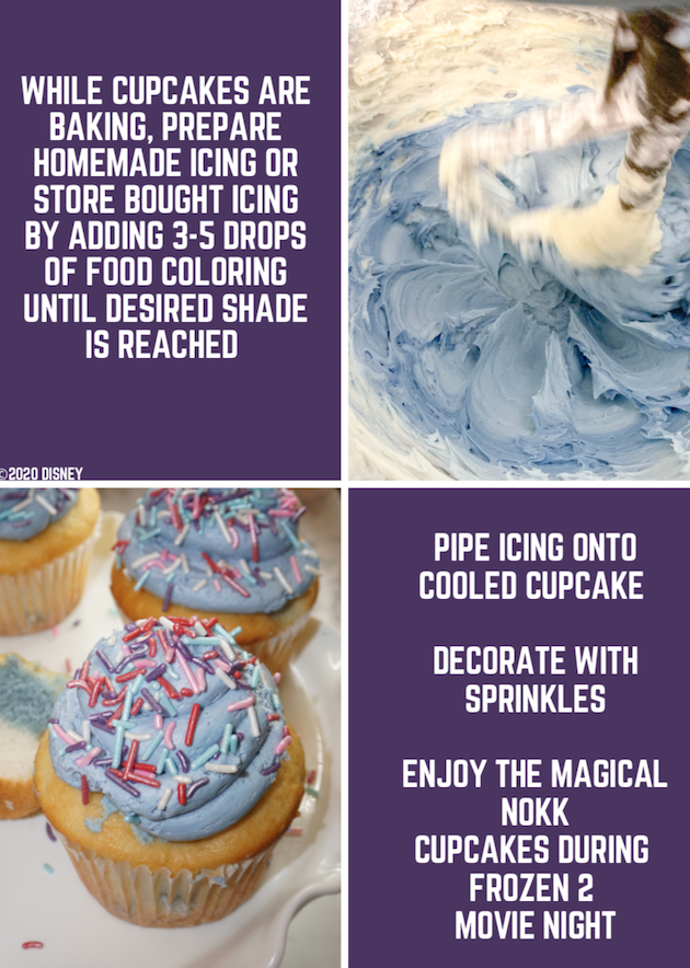 DIY Frozen 2 Cupcakes