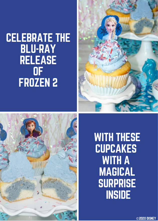 Frozen 2 Surprise Cupcakes