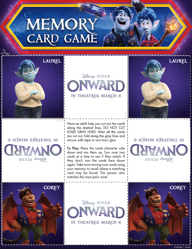 Onward Memory Game