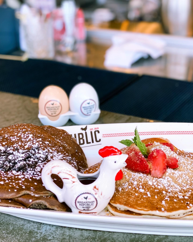 Pancake Flight at Breakfast Republic